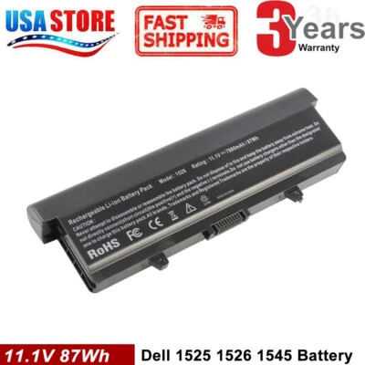 Batería/Cargador para Dell Inspiron 1525 1526 1440 1545 1546 1750 GW240 X284G Foto 1 de 4