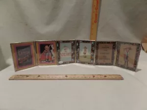 "MARY ENGELBREIT" COLLECTABLES BY ENESCO-LOT OF 3 BIFOLD METAL FRAMES - Picture 1 of 5