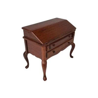 Sonia Messer Queen Anne Drop Down Desk Dollhouse Miniature Furniture - 1:12 - Image 1 of 4