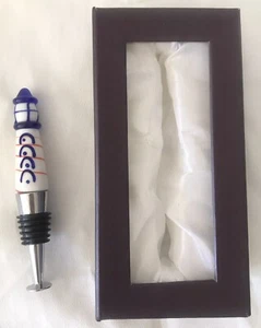 Tapón de botella faro de vidrio soplado cuatro esquinas empresas internacionales NUEVO - Imagen 1 de 6