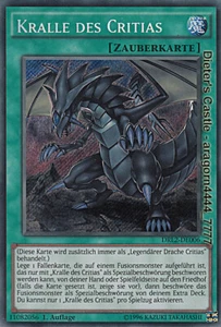 YU-GI-OH, KRALLE DES CRITIAS, SCR, DRL2-DE006, 1. Auflage, TOP - Bild 1 von 1