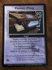 POWER PLAY THE GREAT WAR BABYLON 5 CCG RARE CARD NEAR MINT NEVER PLAYED WITH