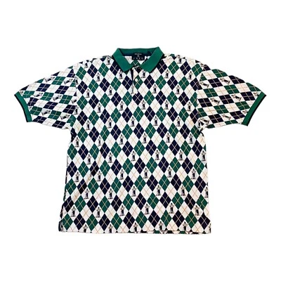 Camisa polo de golf Enro para hombre multicolor 100 % algodón manga corta Foto 1 de 4