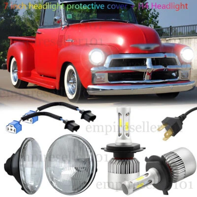Faros redondos LED de 7 pulgadas para camioneta Chevrolet 1954-1957 3100 1956-1959 Foto 1 de 4
