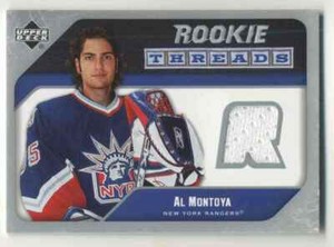 2005-06 Upper Deck Rookie Threads Al Montoya Jersey 1 Color #RT-MO
