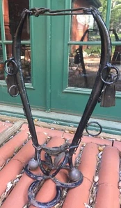 Horse Stand Collar Harness Yoke Horseshoe Canes Umbrella Western Rustic Antique - Picture 1 of 12