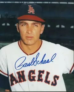 PAUL SCHAAL LOS ANGELES ANGELS SIGNED AUTOGRAPHED 8X10 PHOTO W/ COA - Picture 1 of 1