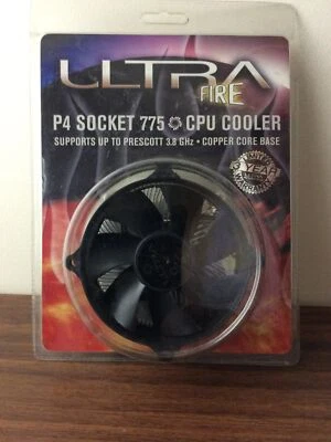 ULTRA ULT-31797 Copper Core Cooling Fan Socket 775 upto P4 3.8 GHz.  #87313# - Image 1 of 2
