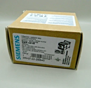 1x Siemens 3RH2122-2BB40 E-Stand: 06 Hilfsschütz Contactor - Picture 1 of 2