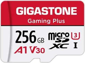 Gigastone 256GB Micro SD Card, Gaming Plus, Nintendo Switch SD card, UHS-I A1 U3 - Zdjęcie 1 z 5