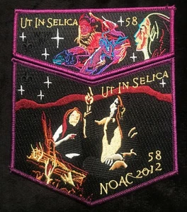 UT-IN-SELICA OA LODGE 58 BSA DIABLO-SILVERADO COUNCIL 2012 NOAC 2-PATCH - Imagen 1 de 2