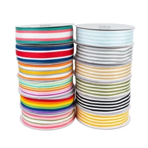 38 mm gestreiftes Gurtband mehrfarbig Tasche Herstellung Riemen Griffe Polyester 1m - 10m - Bild 1 von 30
