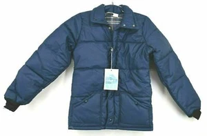 Vintage NOS Key Imperial Boys Dacron Winter Ski Jacket Navy Hollofil II - Picture 1 of 3