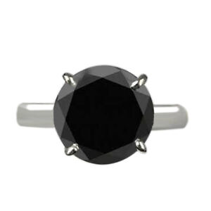 Black Diamond 5.00 ctw - 9.99 ctw Total Carat Weight Ring Fine 