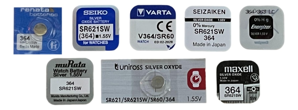 5 MURATA 364 SR621SW Batteries Ossido D'Argento 1.55V Orologio - Foto 8