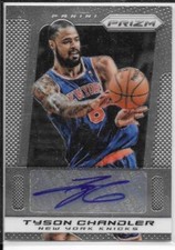 2013-14 Prizm Autographs- Tyson Chandler New York Knicks!