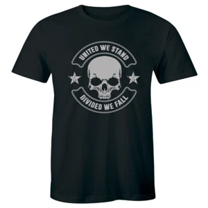 United We Stand Divided We Fall - USA Patriot Flag Anthem Shirt Men's T-shirt - Picture 1 of 4