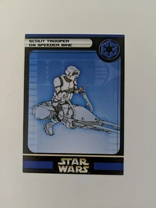 Miniaturas de Star Wars - Tormenta Rebelde - Bicicleta Scout Trooper en Velocidad - Solo tarjeta - Imagen 1 de 2