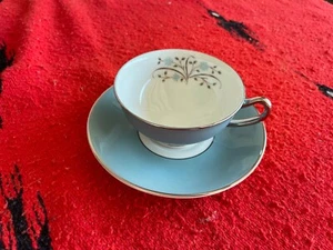 MidCentury-Modern Syracuse China, brezza da prato, tazza e piattino, anni '60 - Foto 1 di 5