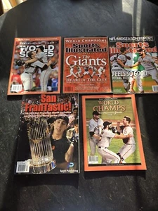 SAN FRANCISCO GIANTS-2010 WORLD SERIES-5 DIFFERENT SOUVENIR MAGAZINES-NO LABELS! - Picture 1 of 11