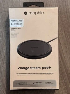 Mophie 10W Charge Stream Pad+ per smartphone abilitati Qi - Nero - NUOVO - Foto 1 di 2