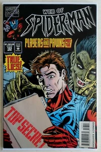 MUY BUENO CASI NUEVO 9.0 MARVEL COMICS WEB OF SPIDER MAN JUGADORES Y PEONES PARTE 2 #123 ESCARLATA - Imagen 1 de 1