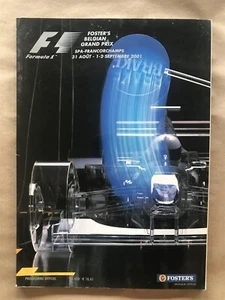 Programm Formel 1 F1 Grand Prix Belgien SPA 2001 Offizielles FIA Programm - Bild 1 von 2