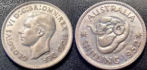 Australia - George VI - 1 shilling Silver 1952 Extremely fine! Km# 46 - Picture 1 of 1