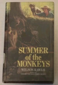 SUMMER OF THE MONKEYS By Wilson Rawls Vintage Hardcover Book w/ Laminated Cover - Imagen 1 de 13