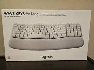 Logitech Wave Keys for Mac, Wireless Ergonomic Keyboard with Cushioned Palm Rest - Picture 1 of 3