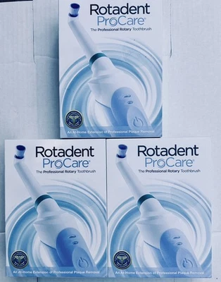 3 X Escovas de Dentes Eletrônicas Rotativas Rotadent Procare The Professional - 94000N - Imagem 1 de 4