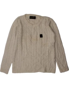 REFRIGUE Girls Crew Neck Jumper Sweater 12-13 Years XS Off White Classic CA15 - Picture 1 of 5