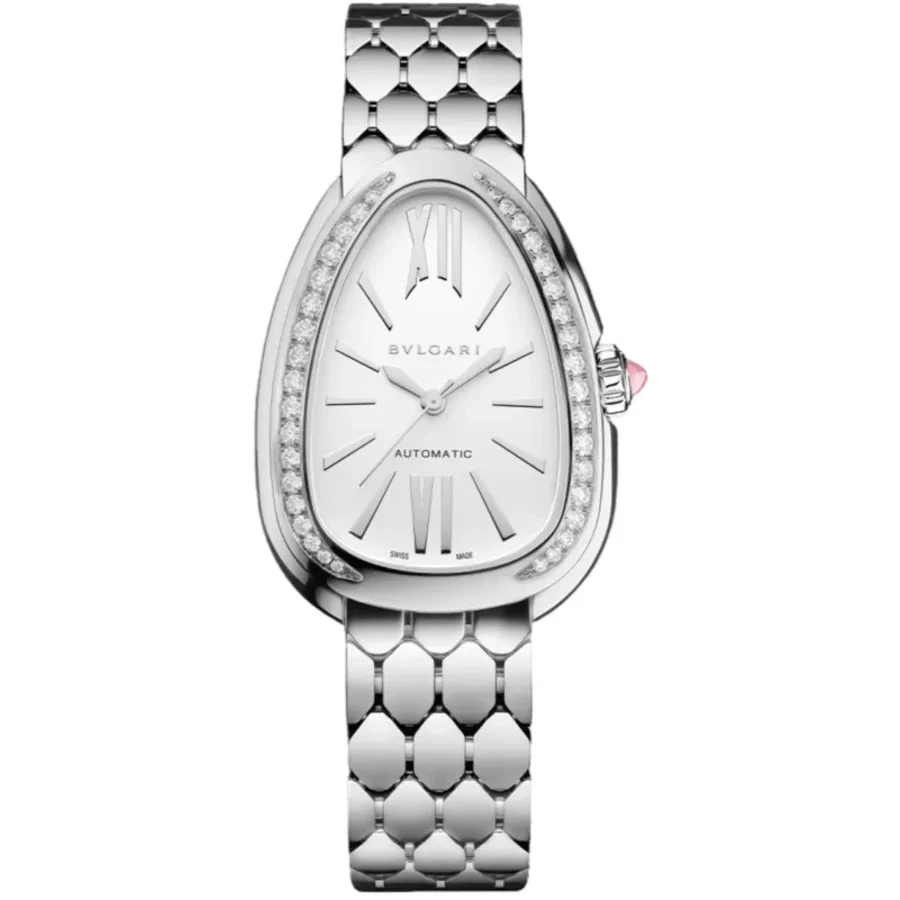 Nuevo reloj para mujer Bulgari Serpenti Seduttori automático esfera blanca 104060 Foto 1 de 1