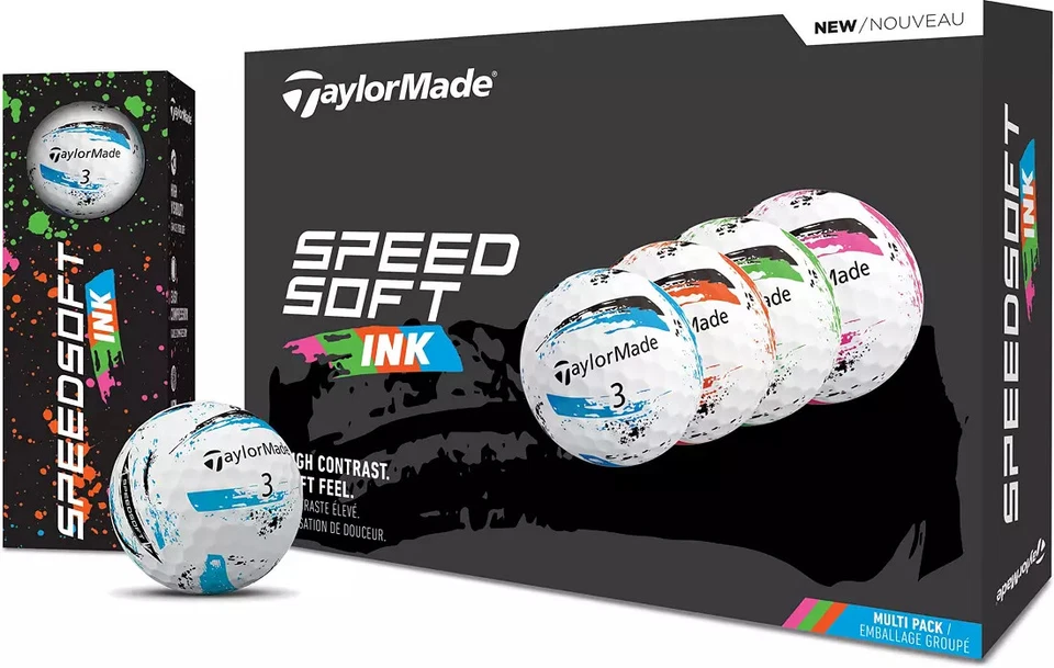 Pelotas de golf TaylorMade 2024 SpeedSoft INK Foto 1 de 3