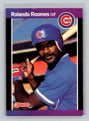1989 Donruss Rookie RC #577 Rolando Roomes Chicago Cubs Baseball Card - Image 1 of 2