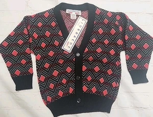NWT Vintage Jordache Grandpa Sweater Girls Size 5 - Picture 1 of 8