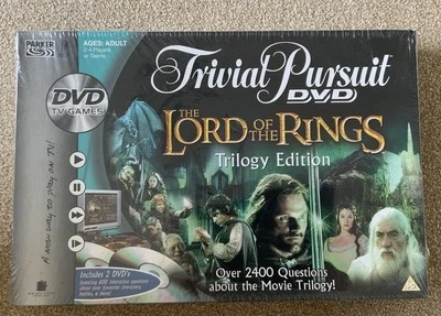 The Lord Of The Rings Trilogy Edition Trivial Pursuit DVD Board Game NEW - Image 1 of 4