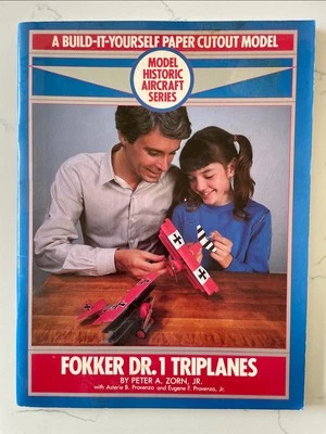 Fokker Dr. 1 Triplane Build-It-Yourself Paper Cutout Model by Peter A. Zorn 1982 - Image 1 of 4