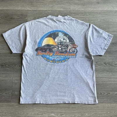 Vintage Y2K Harley Davidson T-Shirt Mens XL Motorcycle Grunge Biker 2000s - Image 1 of 4