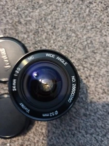 Canon FD Vivitar 24mm f2 MC Fast Aperture Ultra Wide Angle - Good condition - Picture 1 of 7
