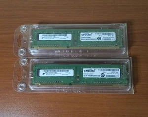 NEW 4GB (2x 2GB) Crucial 256Mx64 RAM CT25664BD1339.8FMR DDR3 - Picture 1 of 10