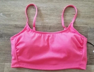 NWT Shade & Shore Pink Sports Bikini Top Size Small 4-6 New W Tags Women’s - Picture 1 of 4