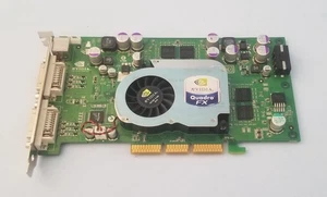Nvidia QUADRO FX 1100 - 128MB dual DVI - AGP  card IBM 73P9613 - Picture 1 of 5