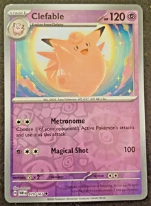 Pokémon Mascarada Crepúsculo 2024 Holograma Inverso Clefable 079/167 - Imagen 1 de 2