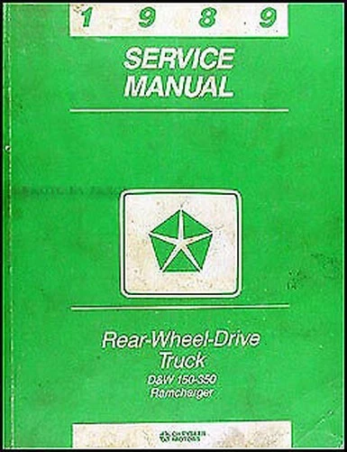1989 Dodge Camion Negozio Manuale D E W 150 250 350 Ramcharger Servizio - Immagine 1 di 2
