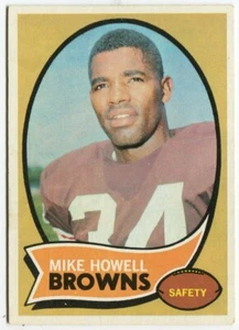 1970 Topps #91 Mike Howell Cleveland Browns - Rookie Card - Picture 1 of 2