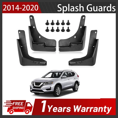 Front Rear Splash Guards Mud Flaps Mudguards for Nissan Rogue X-Trail 2014-2020 Foto 1 de 4