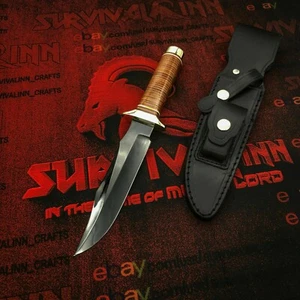 FIF PERSONALIZZATO FATTO A MANO S.O.G REPLICA EDIZIONE CLASSICA BOWIE KNOFE CON FODERO - 001 - Foto 1 di 7