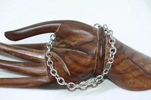 Vintage Glam Italienische Damen Rolo Kette 925 Silber Armband 7,75" 5 mm Italy - Bild 1 von 16