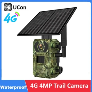 4G Sim Card LTE Cellular 6W Solar 7800mAh Battery Outdoor Hunting Trail Camera - Picture 1 of 6